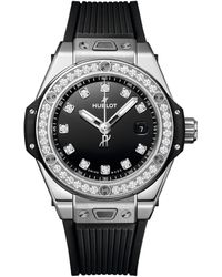 Hublot - Stainless Steel And Diamond Big Bang One Click Watch 33mm - Lyst