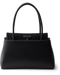 Prada - Small Leather Passage Top-Handle Bag - Lyst