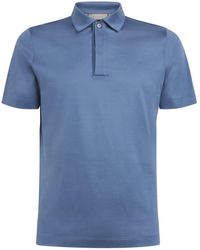 Canali - Mercerised Cotton Polo Shirt - Lyst