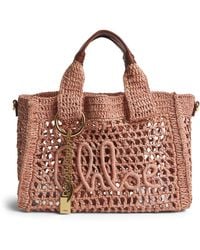 Chloé - Small Raffia Summer Banana East-West Tote Bag - Lyst