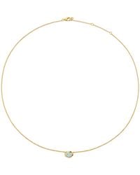 Monica Vinader - Small Vermeil And Aquamarine Odyssey Necklace - Lyst