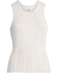 KHAITE - Cable-Knit Cassie Top - Lyst