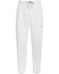 Eleventy - Cotton Cargo Trousers - Lyst