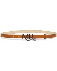 Marina Rinaldi - Leather Logo Belt - Lyst