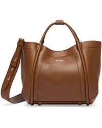 Max Mara - Extra-Small Leather Marine Top-Handle Bag - Lyst