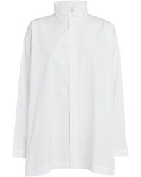 Eskandar - Cotton Stand-collar Shirt - Lyst