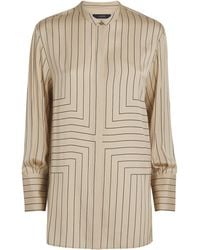 JOSEPH - Geometric Print Athena Blouse - Lyst