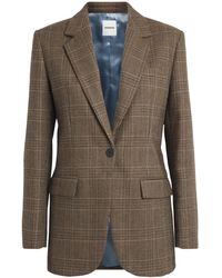 Sandro - Wool Check Blazer - Lyst