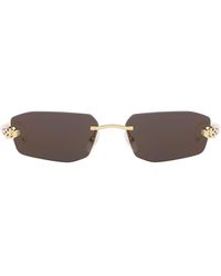 Cartier - Acetate Panthère De Ct0474S Sunglasses - Lyst