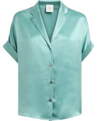 Eleventy - Silk Short-Sleeve Shirt - Lyst