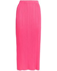 Pleats Please Issey Miyake - Monthly Colors March Midi Skirt - Lyst