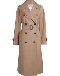 Max Mara - Water-Repellent Cotton Twill Trench Coat - Lyst