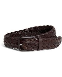 Giorgio Armani - Leather Woven Belt - Lyst