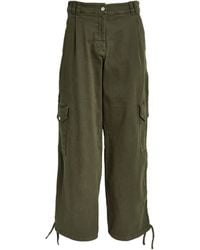 MAX&Co. - Stretch-cotton Cargo Trousers - Lyst