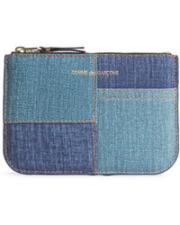 COMME DES GARÇONS PLAY - Lambskin Denim-Patch Wallet - Lyst