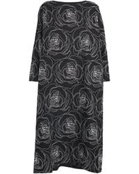 Eskandar - Linen-Cotton Embroidered Midi Dress - Lyst