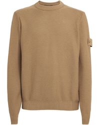 Stone Island - Cotton-Cashmere Ghost Sweater - Lyst