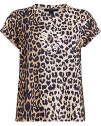 AllSaints - Leopard Print Anna T-shirt - Lyst