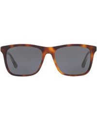 Gucci - Acetate Rectangle Sunglasses - Lyst