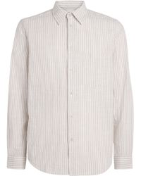 Samsøe & Samsøe - Organic Cotton-Linen Stripe Liam Shirt - Lyst