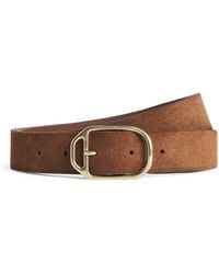 Eleventy - Suede Belt - Lyst