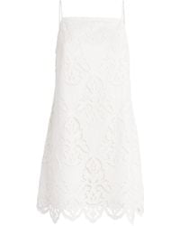 Toccin - Cotton Broderie Anglaise Olivera Mini Dress - Lyst