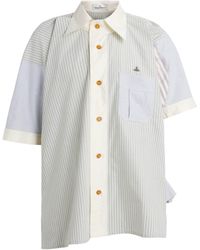 Vivienne Westwood - Cotton Asymmetric Logo Shirt - Lyst