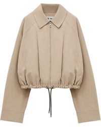Loewe - Cotton-Blend Drawstring-Hem Balloon Jacket - Lyst