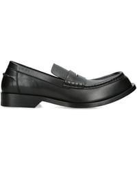 Loewe - Leather Bobine Loafers - Lyst