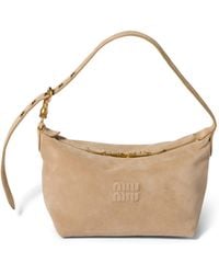 Miu Miu - Small Suede Spirit Shoulder Bag - Lyst