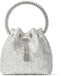 Jimmy Choo - Embellished Bon Bon Top-Handle Bag - Lyst