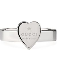 Gucci - Heart Sterling-silver Ring - Lyst