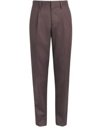 Lardini - Virgin Wool-Blend Straight Trousers - Lyst