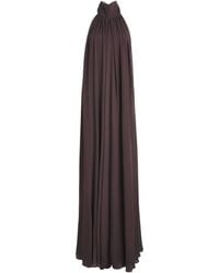 De La Vali - Chiffon Halterneck Adela Maxi Dress - Lyst