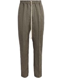 Rick Owens - Cotton-Wool Drawstring Trousers - Lyst
