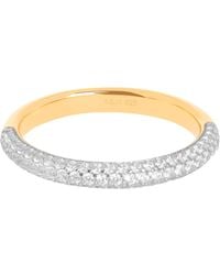 Astrid & Miyu - Plated Pavé Essential Ring - Lyst