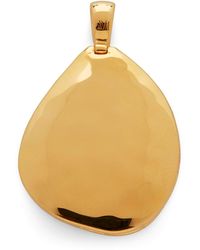 Monica Vinader - Vermeil Deia Pebble Locket Pendant - Lyst