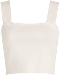 Maje - Square-Neck Crop Top - Lyst