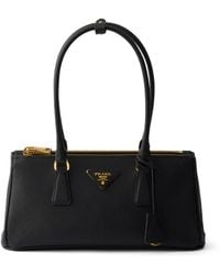 Prada - Medium Leather Galleria Top-Handle Bag - Lyst