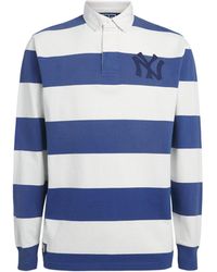Polo Ralph Lauren - X Yankees Cotton Stripe Rugby Polo Shirt - Lyst