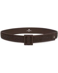 Weekend by Maxmara - Woven Leather-Trim Belt - Lyst