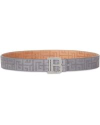 Balmain - Leather B-belt - Lyst