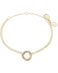 Cartier - Mixed Trinity Bracelet - Lyst