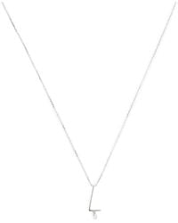 PERSÉE - And Diamond Alphabet Necklace - Lyst
