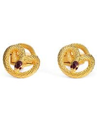 Tateossian - Plated Enamel-Detail Viper Cufflinks - Lyst