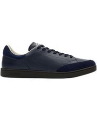 Burberry - Leather-Suede Set Sneakers - Lyst