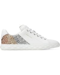 Jimmy Choo - Diamond Light Glitter-embellished Sneakers - Lyst