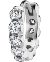 Maria Tash - White Gold Invisible Set Large Diamond Eternity Hoop Earring (8mm) - Lyst