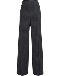 Sandro - Pinstripe Wide-Leg Tailored Trousers - Lyst