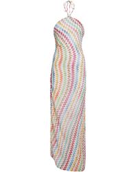 Missoni - Zigzag Playful Halterneck Maxi Dress - Lyst